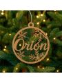 Bolas de navidad personalizadas en madera dm