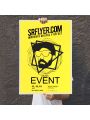 carteles color amarillo neon