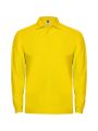 Polo manga negro color amarillo