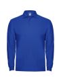 Polo manga negro color royal