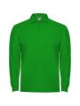 Polo manga negro color verde