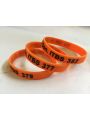 Pulseras de silicona numeradas