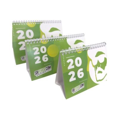 Calendarios de mesa 2026 con espiral