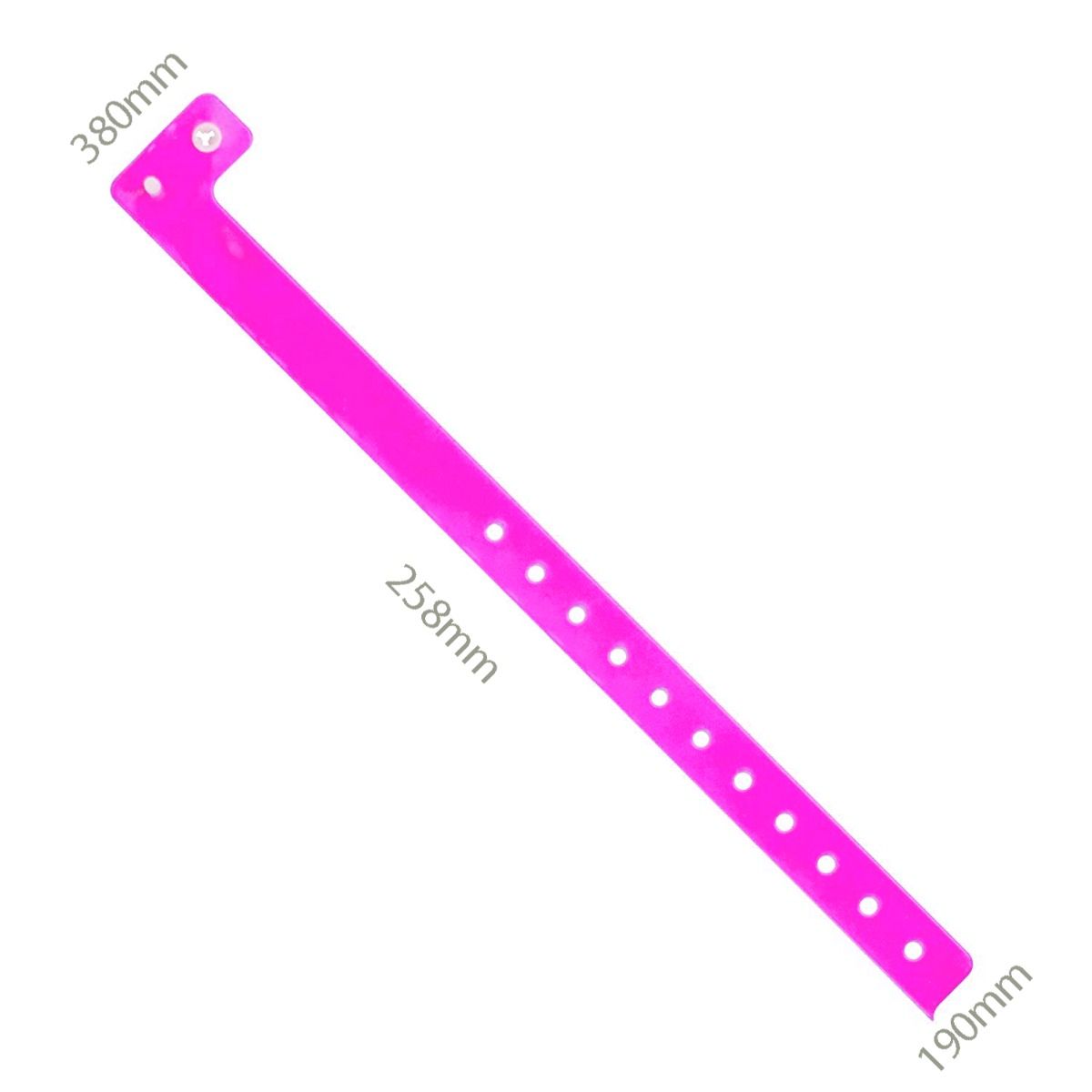 tamaño de las pulseras de vinilo
