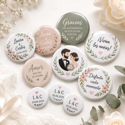 Chapas Personalizadas para Bodas