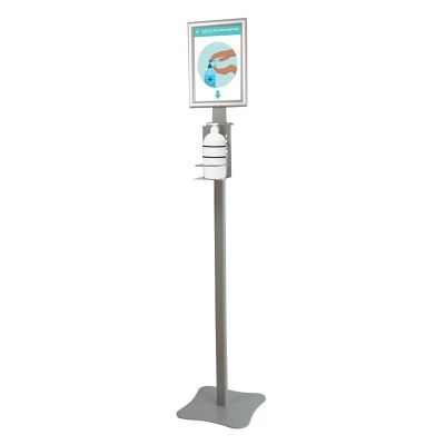 Soporte Dispensador de Gel Hidroalcohólico con Marco
