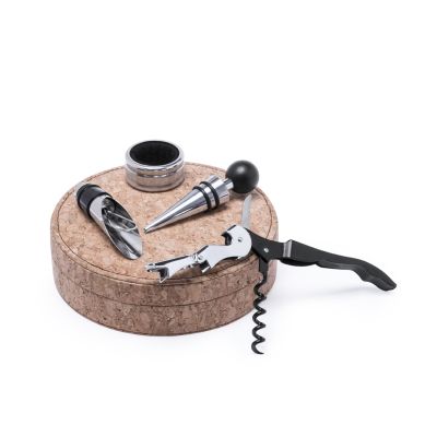 Set de Vino de Corcho Personalizado Bribal