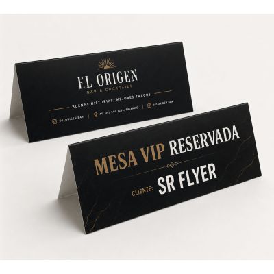 Tarjetones Reservado Mesa Personalizados