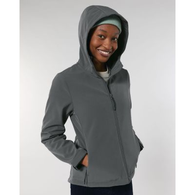 Chaqueta softshell Stella Discoverer con capucha para mujer personalizada