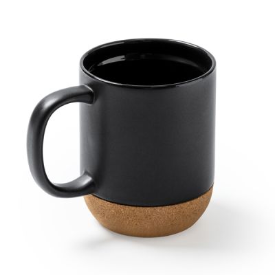 Taza de cerámica con base de corcho Rosella personalizada