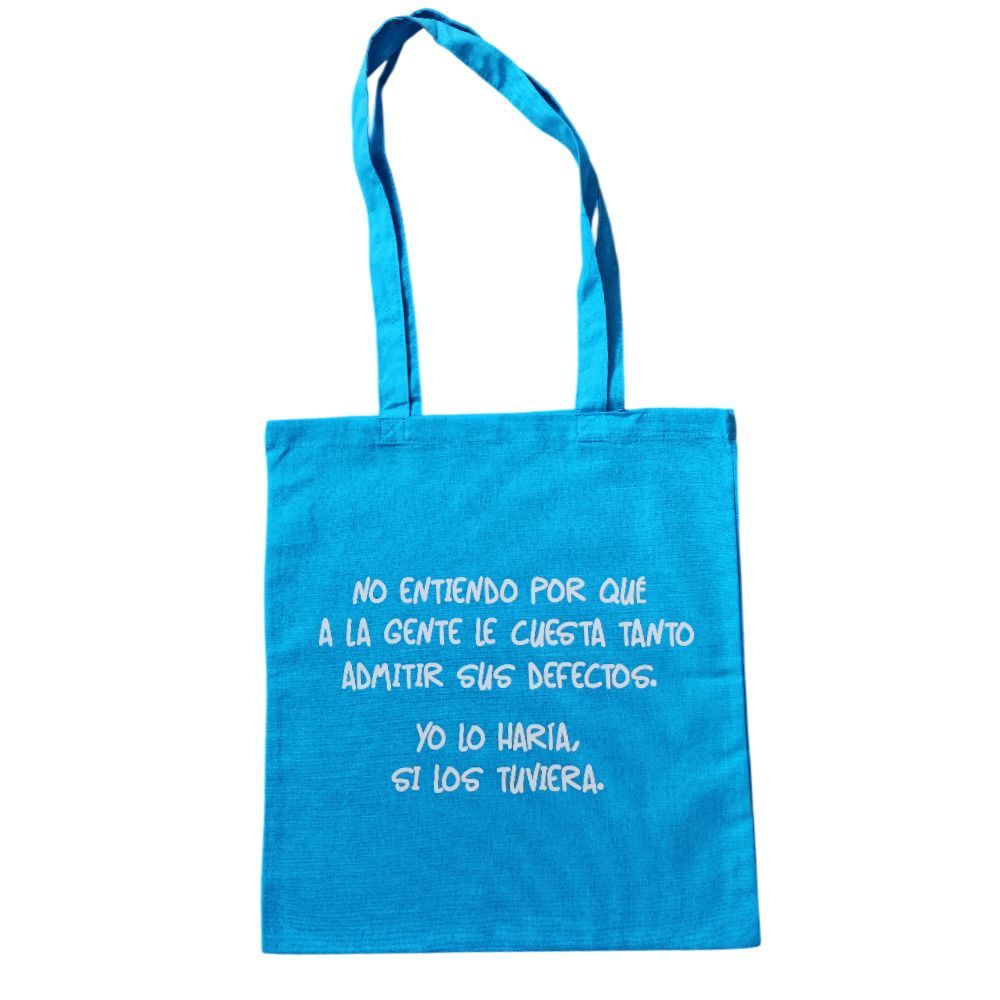 Bolsa de tela color azul personalizadas