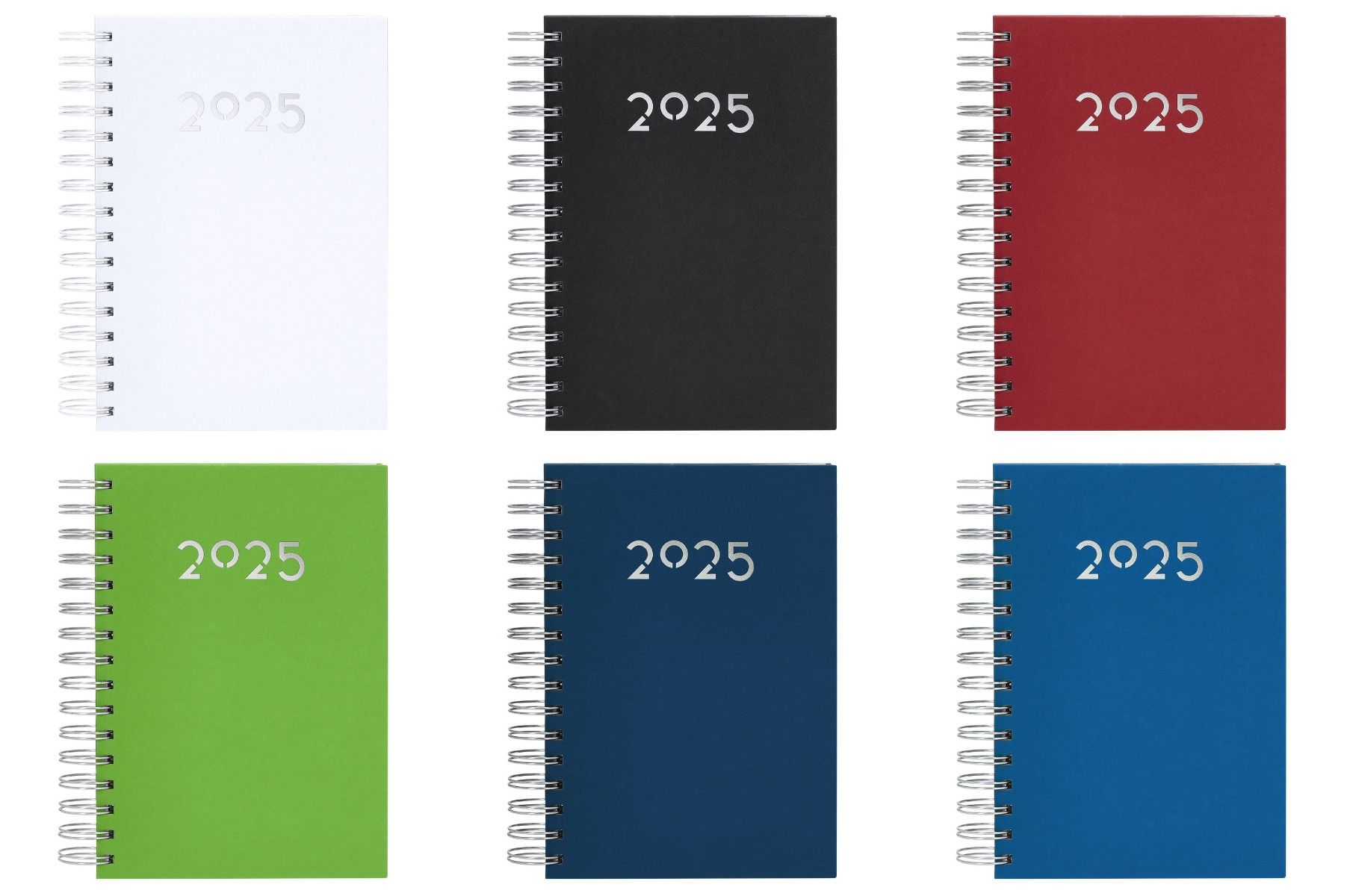 Colores agendas 2025 con anillas
