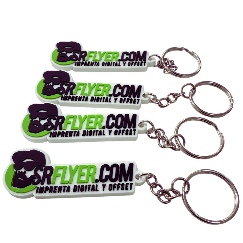 Llaveros de silicona personalizados