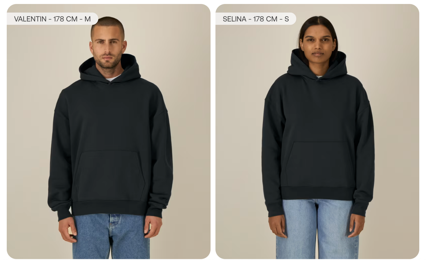 Sudaderas unisex con capucha sin cordones