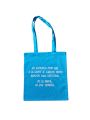 Bolsa de tela color azul personalizadas