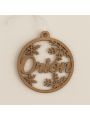 Bolas de navidad personalizadas en madera