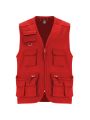 Chaleco Laboral personalizado color rojo