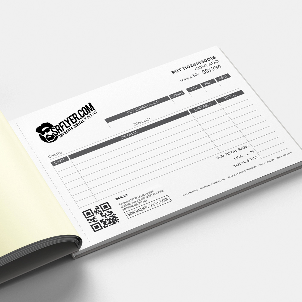 Talonarios autocopiativos personalizados sr flyer