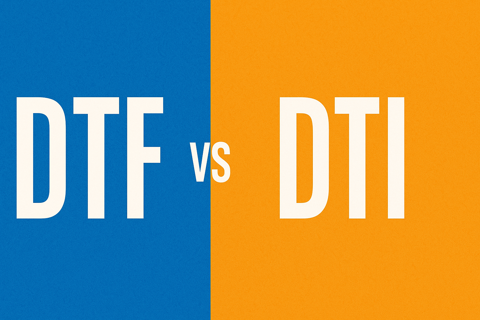 DTF vs DTI: ¿Cuál es mejor para impresión textil en 2025?