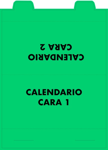 Plantilla calendario sobremesa