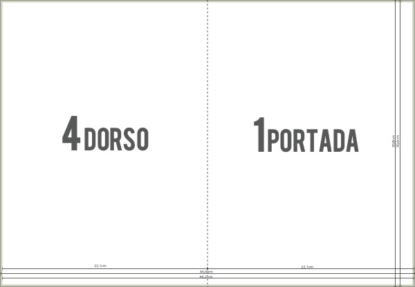 Plantilla Carpeta sin solapa A4 - vista previa