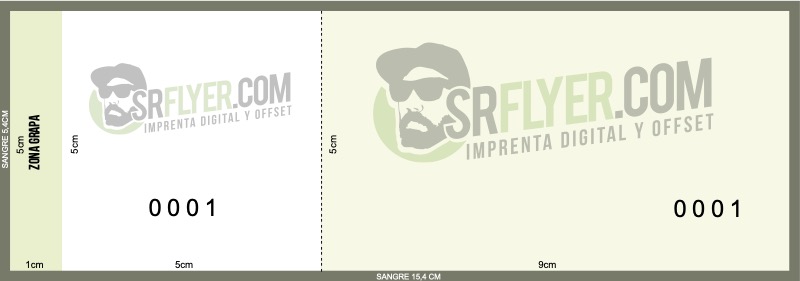 Plantilla entrada simple 15x5 cm
