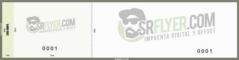 Plantilla entrada simple 21x5 cm