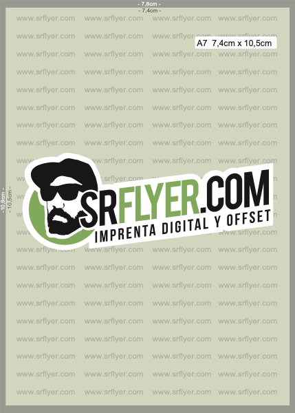 Plantilla flyer A7 SRflyer