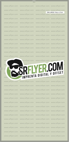 Plantilla flyer DIN largo SRflyer